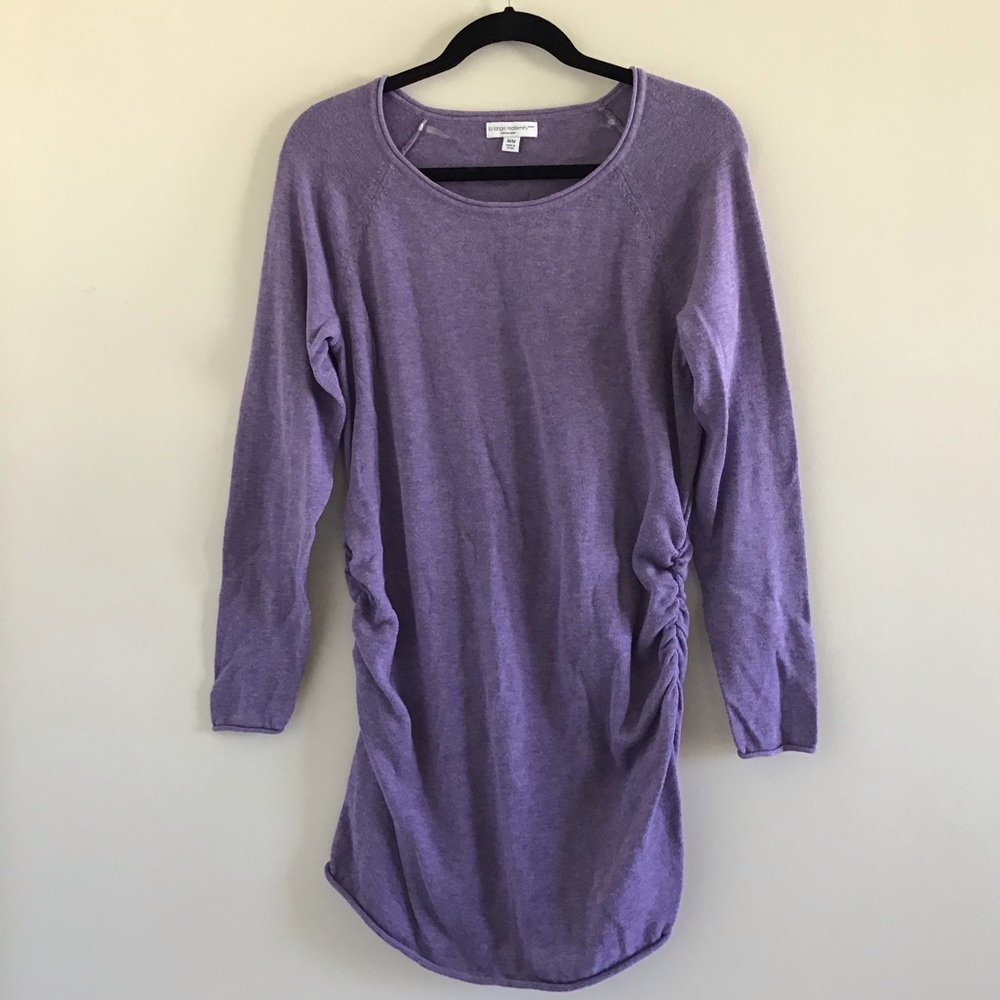 Liz Lange Maternity Sweater Dress (Purple)